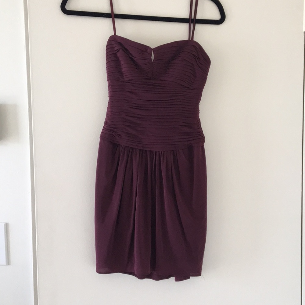 BCBG burgundy cocktail dress